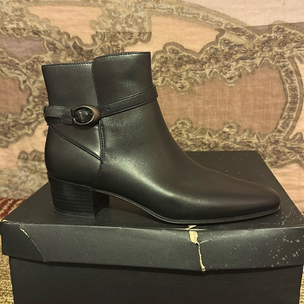 Cute Coach Chrystie style bootie in black